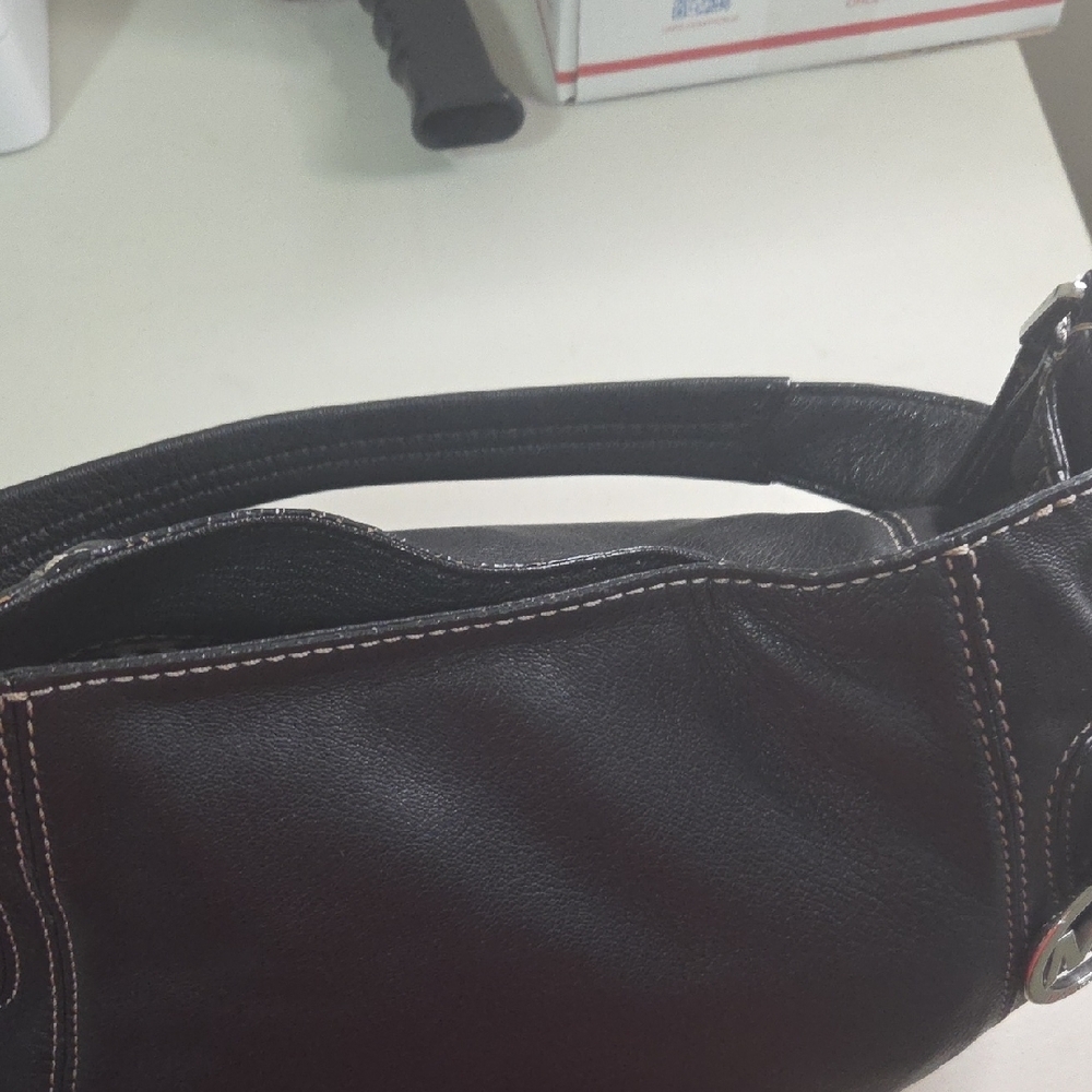 Michael Kors Black Leather Hobo Bag - Picture 4 of 7